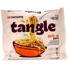 Sam Yang TANGLE Makaron Instant Pieczony Czosnek 100g