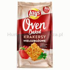 Lays Oven Baked Krakersy Wielozbożowe Czerwona Papryka W Ziołach 80G