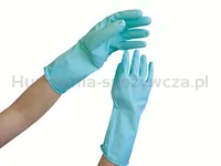 Rękawice gumowe ANNA ZARADNA, rozmiar S, pastelowa zieleń - 2