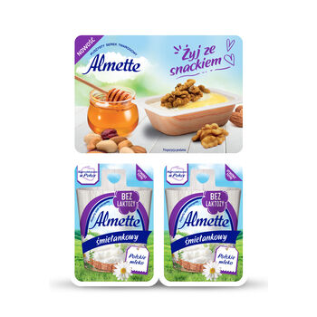 Hochland Almette Mini Śmietankowy Bez Laktozy 120 G