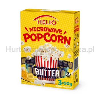 Microwave popcorn butter 3 x 90 g HELIO
