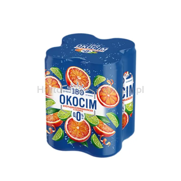 Okocim Radler Sycylijska pomarańcza z limonką 0,0%, 500 ml puszka sk