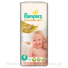 Pampers Pieluchy Premium Care, Rozmiar 4 (9-14 Kg), 52 Pieluchy
