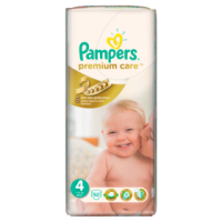 Pampers Pieluchy Premium Care, Rozmiar 4 (9-14 Kg), 52 Pieluchy