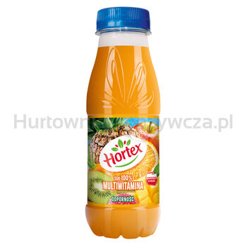 Hortex Multiwitamina Sok 100% Źródło 10 Witamin Butelka Apet 300 Ml