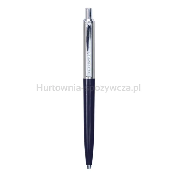 Q-Connect Długopis Automatyczny Prestige, 0,7Mm, Niebiesko/Srebrny, Wkład Niebieski 