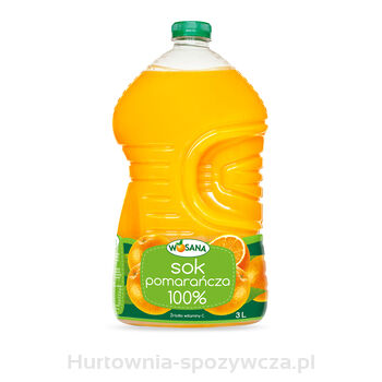 Sok 100% Pomarańczowy Wosana 3L