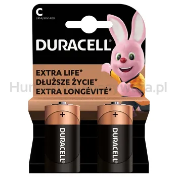 Baterie Alkaliczne Duracell Typ C 2Szt.