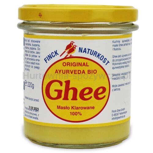 Masło Klarowane Ghee Bio 220 G - Finck Ayurveda [BIO]