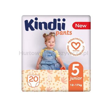 Kindii Pieluchomajtki junior rozmiar 5 (12-17 kg) 20 szt.