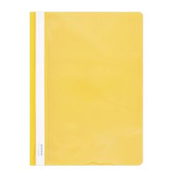 Donau Skoroszyt PVC, A4, twardy, 150/160mikr., żółty 