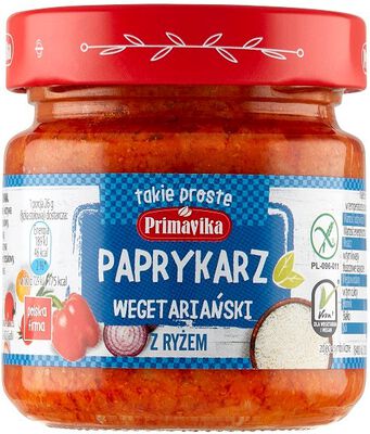 Paprykarz wegetariański  z ryżem 160 g