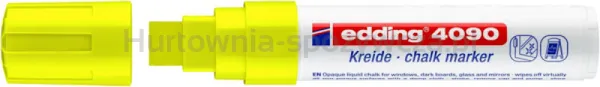 Edding Marker kredowy e-4090 4-15 mm, żółty neonowy 