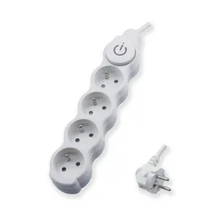 Przedłużacz 4 Gniazda Z Uziemieniem I Wyłącznikiem 3X1,5Mm? 3M