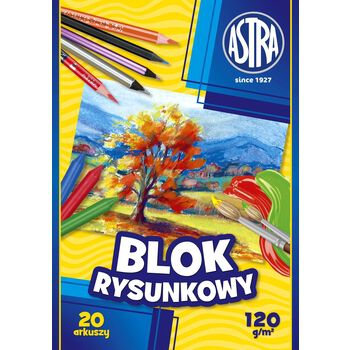 Blok rysunkowy Astra A4 120 g