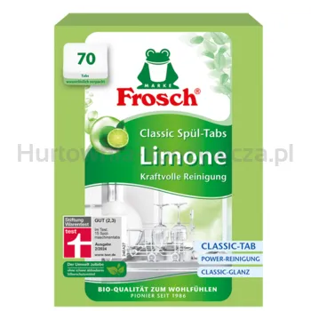 Frosch Tabletki Do Zmywarek Limonkowe Classic - 70 szt.