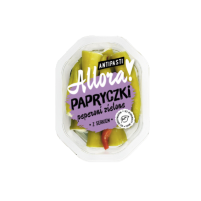 Allora Papryczki peperoni zielone z serkiem 150g