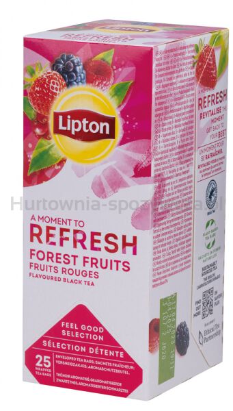 Herbata LIPTON Feel Good Selection, Refresh, owoce leśne, 25 kopert - 3