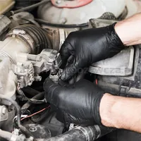 Rękawice nitrylowe bezpudrowe, MAXTER, 100 szt., rozmiar S, czarne - 6