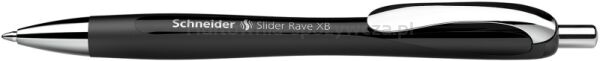 Schneider Długopis automatyczny Slider Rave, XB, 1szt., blister, czarny  - 2