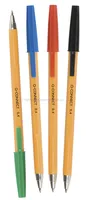 Długopis Q-CONNECT z wymiennym wkładem 0,4mm (linia), zielony - 3