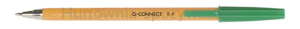Q-Connect Długopisz wymiennym wkładem 0,4mm (linia), zielony 