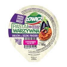 Łowicz Pasta warzywna bakłażan i suszone pomidory 80 g