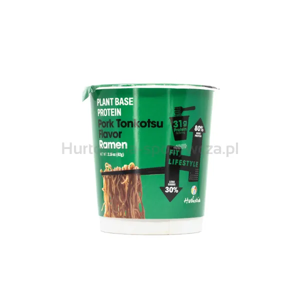 Danie błyskawiczne wysokobiałkowe z makaronem ramen o smaku Tonkotsu 62g