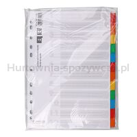 Office Products Przekładki karton, A4, 227x297mm, 12 kart, lam. indeks, mix kolorów  - 3