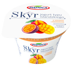 Piątnica Skyr Jogurt Typu Islandzkiego Z Mango I Marakują Piątnica 150 G