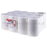 Ręczniki W Roli Celulozowe Office Products Mini, 2-Warstwowe, 50M, 12Szt., Białe - 3