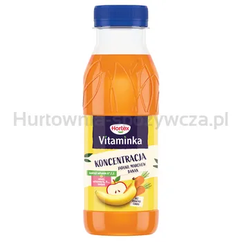 Hortex Vitaminka jabłko, marchew, banan Sok butelka aPet 300 ml kaucja (w tym +0,50 zł/szt. zwrotnej kaucji)