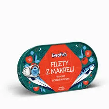 Evrafish Filet Z Makreli W Sosie Pomidorowym Z Zielonym Pieprzem 170G