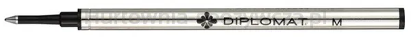 Diplomat Wkład do piór kulkowych do serii Excellence A Plus, Excellence A2, Aero, Esteem, Traveller, M, czarny 