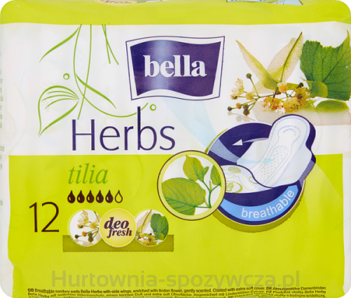 Podpaski Bella Herbs Z Kwiatem Lipy 12 Szt.