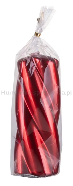Świeca słupek DONAU HOME Laval, 50x130mm, rubin