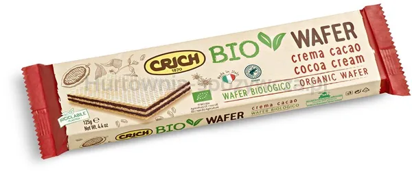 Wafelki z kremem kakaowym BIO 125 g