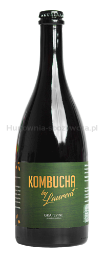 Kombucha Fermentowana Na Buku O Smaku Winogron (Grapevine) Bio 750 Ml - Kombucha By Laurent (Premium) [BIO]