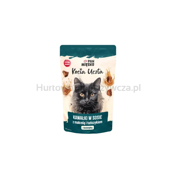 Pan Mięsko Kocia Uczta Kawałki W Sosie Z Makrelą I Tuńczykiem 85G