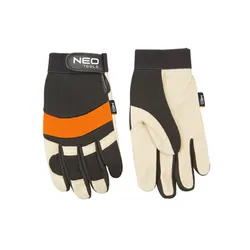 Rękawice Robocze, Skóra Świńska Licowa, Neopren, 10&Quot