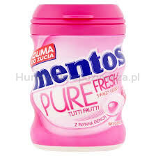 Mentos Pure Fresh Tutti Frutti Butelka 60G