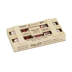 Duc d'O Czekoladki belgijskie z likierem MIX kratka 125g