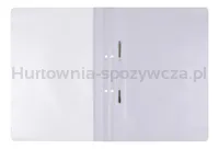 Skoroszyt OFFICE PRODUCTS, PP, A4, 2 otwory, 100/170mikr., wpinany, biały - 2