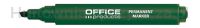 Office Products Marker permanentny ścięty, 1-5mm (linia), zielony  - 2