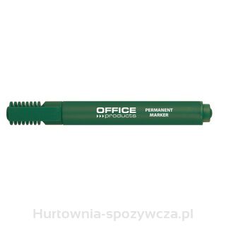 Marker Permanentny Office Products, Ścięty, 1-5Mm (Linia), Zielony