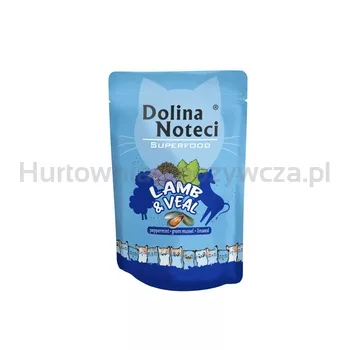 Dolina Noteci Superfood Mokra karma saszetka dla kota jagnięcina i cielęcina 85g