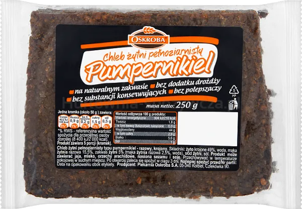 Oskroba Pumpernikiel 250G