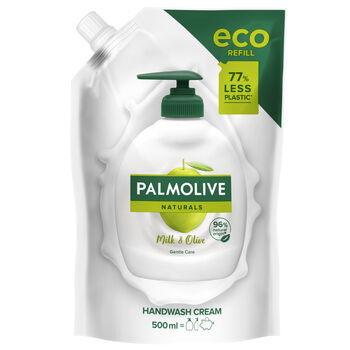 Palmolive Mydło W Płynie Naturals Milk Olive (Mleko I Oliwka) Kremowe Do Rąk 500 Ml Zapas