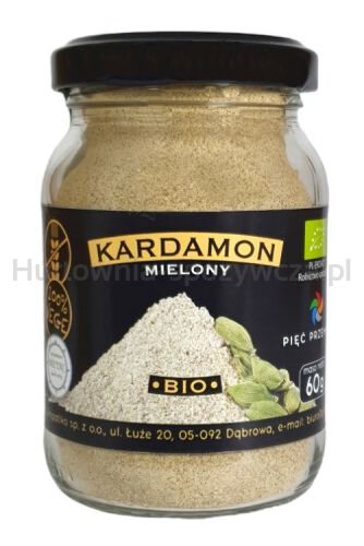 Kardamon Mielony Bezglutenowy Bio 60 G - Pięć Przemian [BIO]