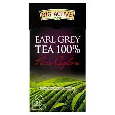 Big Active Herbata Czarna Earl Grey Pure Ceylon 25 torebek